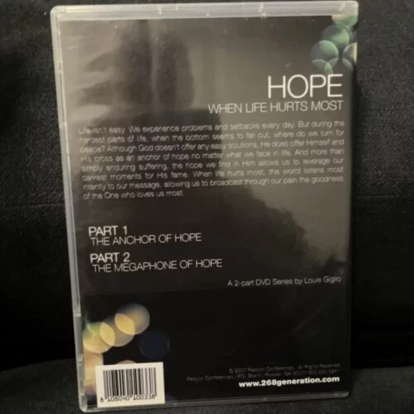 Hope when life hurts most 2007 New DVD Top-quality Free UK shipping