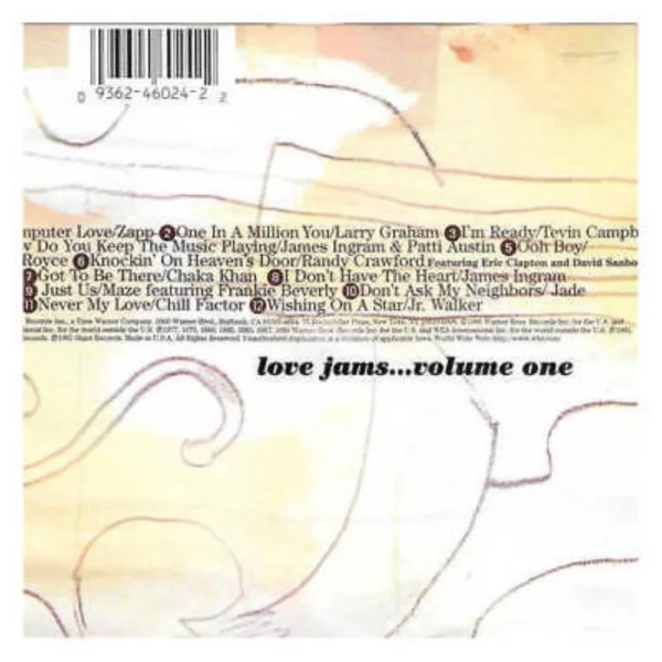 Love Jams Vol.1 Love Jams 1996 CD Top-quality Free UK shipping