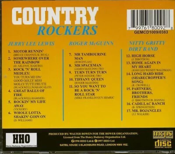 Country Rockers Various 1997 CD Top-quality Free UK shipping