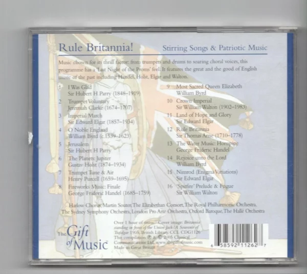 RULE BRITANNIA! Various 2005 CD Top-quality Free UK shipping