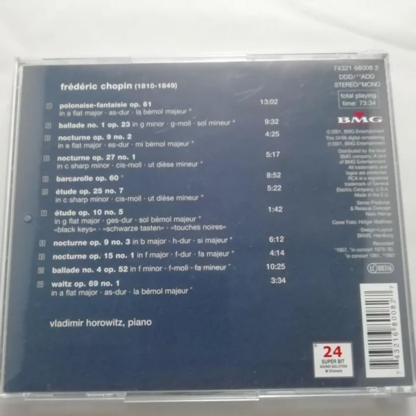 Chopin: Piano Music Frédéric Chopin 2001 CD Top-quality Free UK shipping