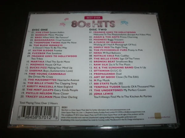 Various - Best Ever 80s Hits Various 2012 CD Top-quality Free UK shipping