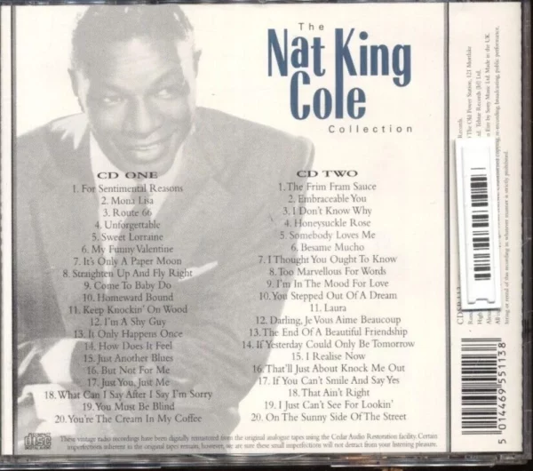 Nat King Cole Collec Nat King Cole 1997 CD Top-quality Free UK shipping