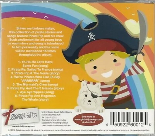 THE BEST EVER PIRATE SONGS AND STORIES PERSONALISED CHILDREN'S Various 2013 CD