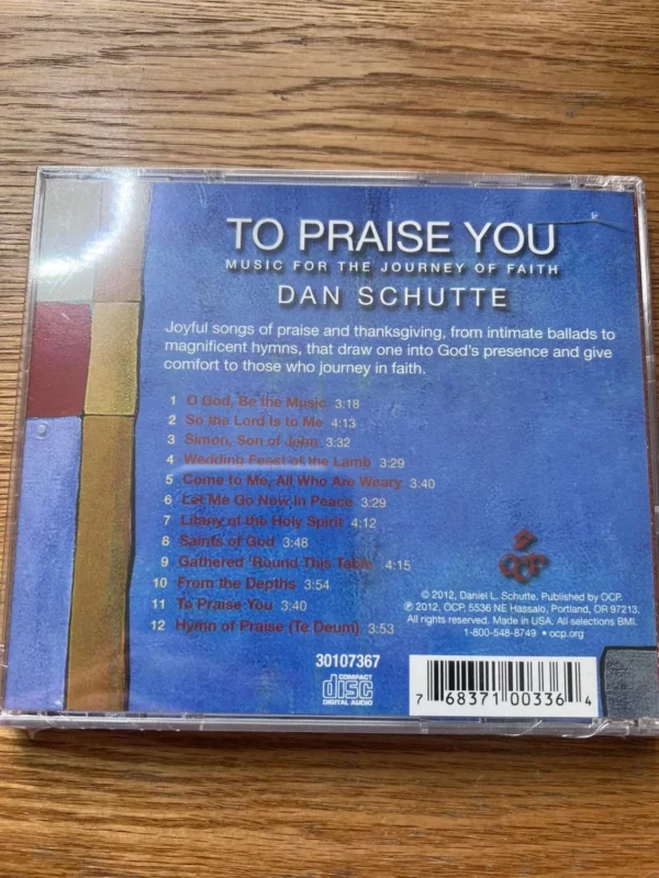 To praise you Dan Schutte 2012 CD Top-quality Free UK shipping