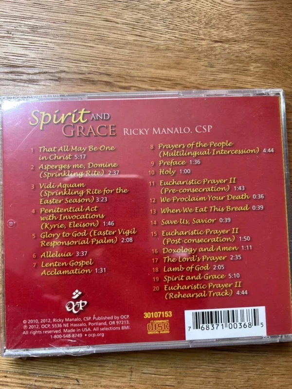 Spirit and grace Ricky Manalo 2012 New CD Top-quality Free UK shipping