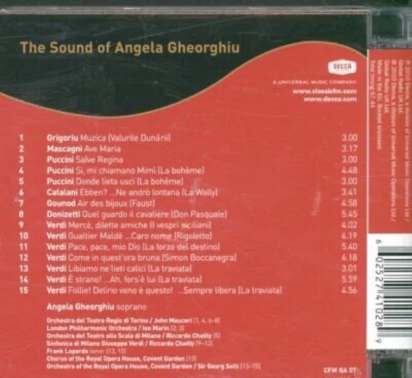 The Sound Of Angela Gheorghiu Various 2009 CD Top-quality Free UK shipping