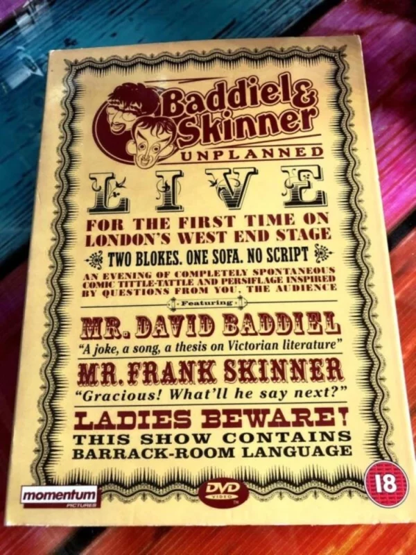 BADDIEL AND SKINNER UNPLANNED 2001 DVD Top-quality Free UK shipping