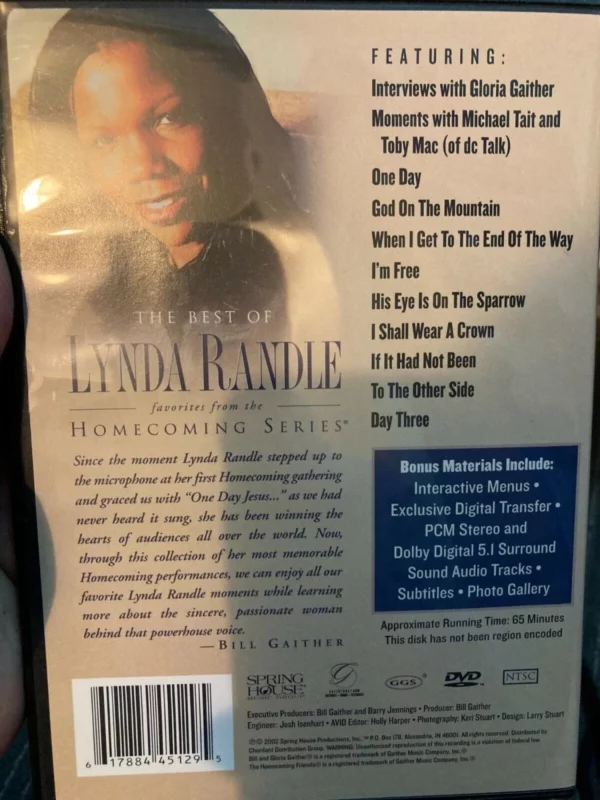 Best of Lynda Randle 2002 DVD Top-quality Free UK shipping