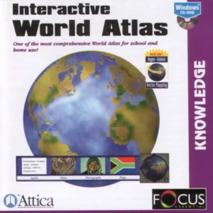 Interactive World Atlas 1997 New CD Top-quality Free UK shipping