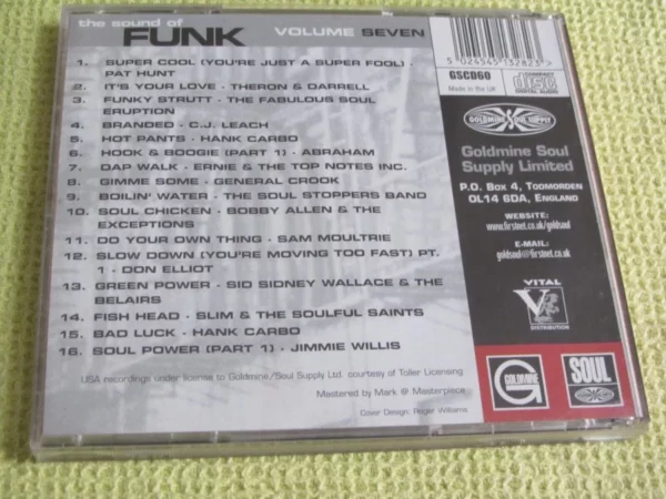 The Sound Of Funk - Volume 7: SERIOUS 70'S HEAVYWEIGHT RARITIES Various CD