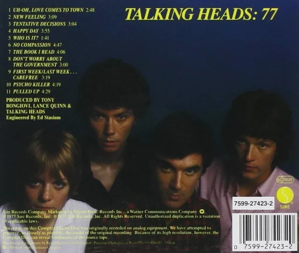 Talking Heads 77 Talking Heads 1977 CD Top-quality Free UK shipping