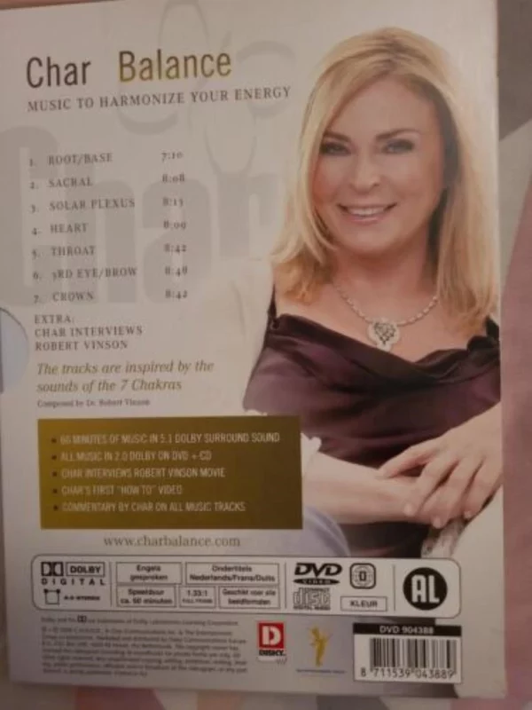 CHAR BALANCE MUSIC TO HARMONIZE YOUR ENERGY Char Balance DVD Top-quality