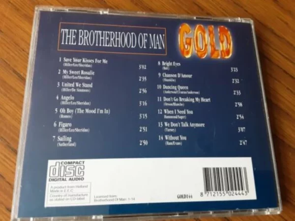 Brotherhood of Man : Gold Brotherhood of Man CD Top-quality Free UK shipping