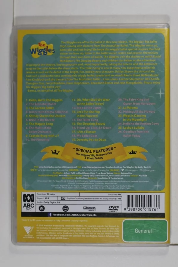 The Wiggles - Big Ballet Day Anthony Field 2019 DVD Top-quality