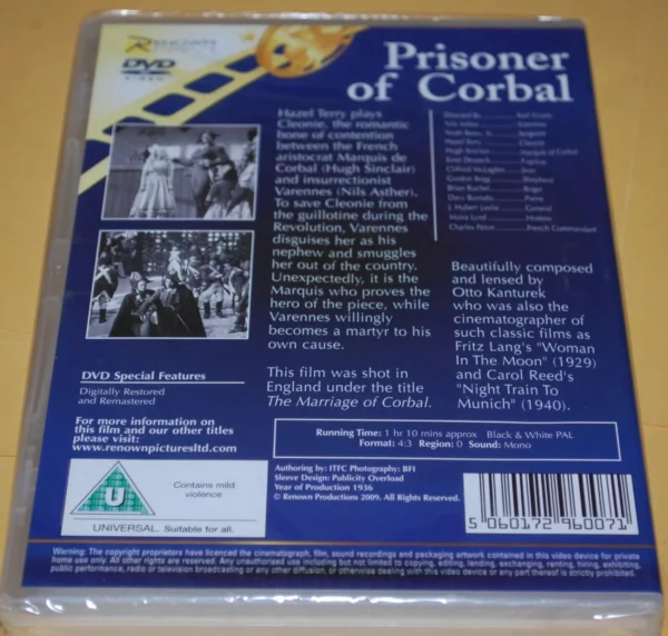 Prisoner Of Corbal 2009 New DVD Top-quality Free UK shipping