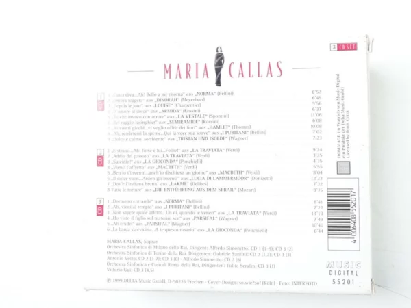 Maria Callas Die grosse Primadonna Maria Callas 1999 CD Top-quality