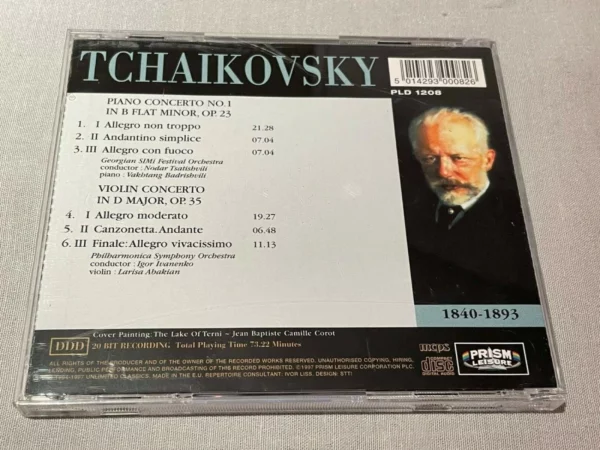 Piano And Violin Concertos Georgian Simi Festival Orch 1997 CD Top-quality