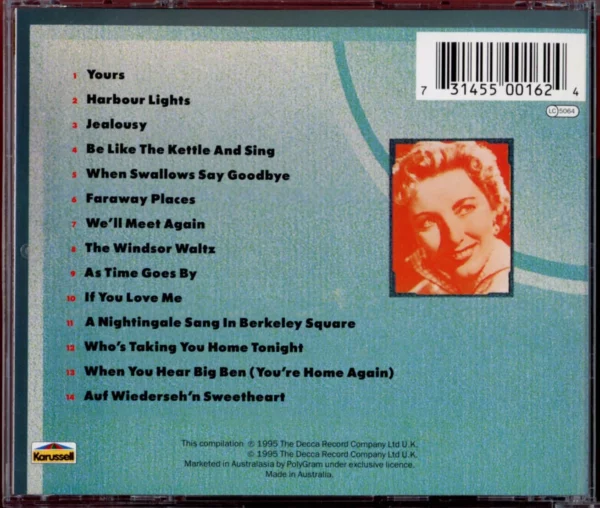 Yours Vera Lynn 1995 CD Top-quality Free UK shipping