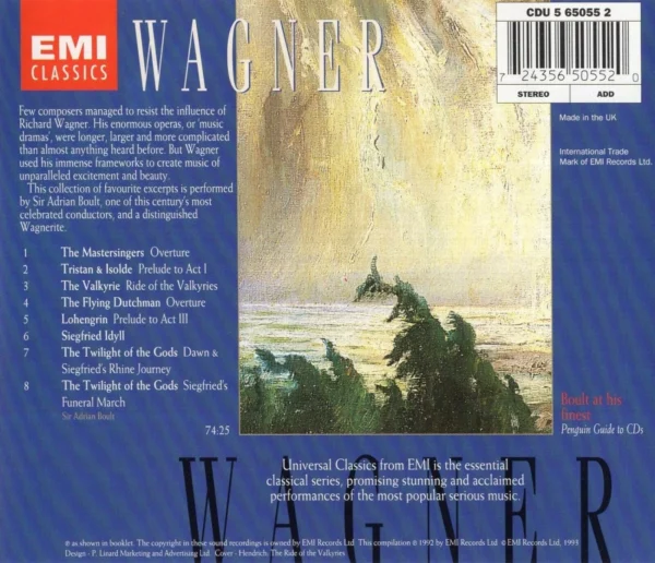 Wagner Various 1992 CD Top-quality Free UK shipping