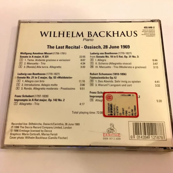 The Last Recital various 1996 CD Top-quality Free UK shipping