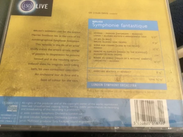 Berlioz: Symphonie Fantastique, Overture Beatrice & Benedict Hector Berlioz 2001