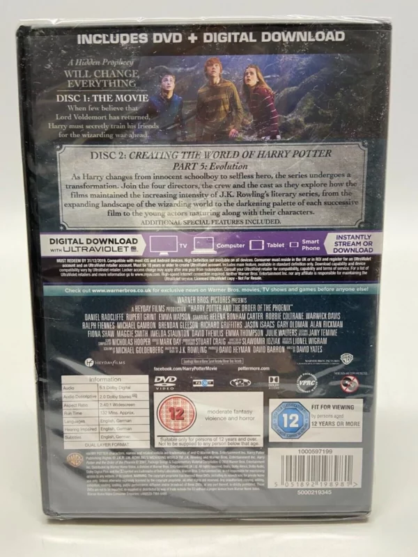 Harry Potter and the Order of the Phoenix Rupert Grint 2020 DVD Top-quality