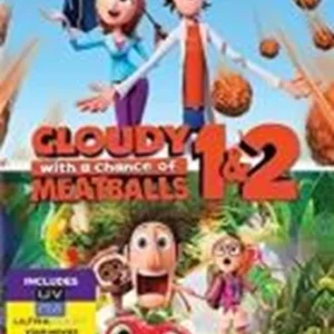 Cloudy With A Chance Of Meatballs 1-2 Anna Faris 2014 DVD Top-quality