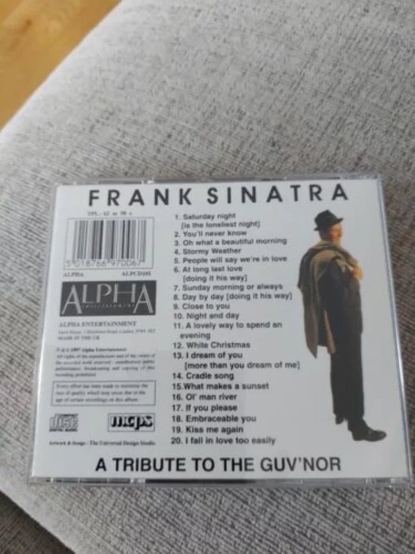 Tribute to the Governor Frank Sinatra 1997 CD Top-quality Free UK shipping