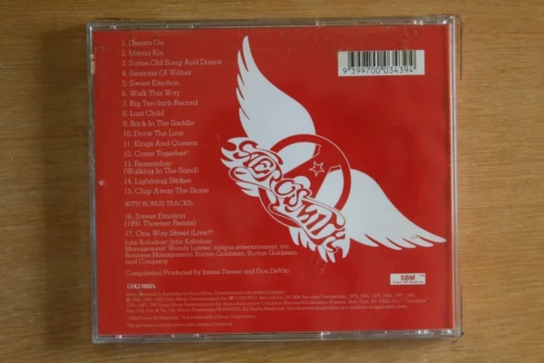 Greatest Hits 1973-1988 Aerosmith 1997 CD Top-quality Free UK shipping