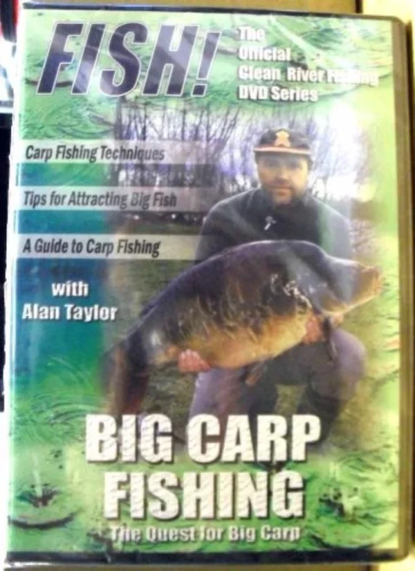 Fish! Big Carp Fishing Alan Taylor DVD Top-quality Free UK shipping