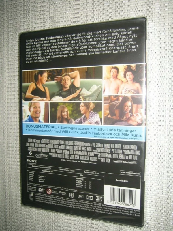 Friends With Benefits Justin Timberlake 2012 New DVD Top-quality