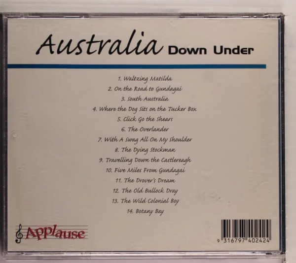 Australia Down Under Aussie Down Under CD Top-quality Free UK shipping