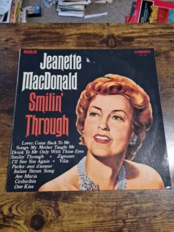 Jeanette Macdonald Smilin Through Jeanette Macdonald 1969 Records Top-quality