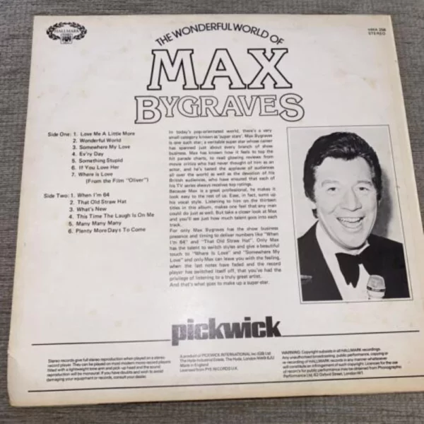 The wonderful of max bygraves Max Bygraves Records Top-quality Free UK shipping