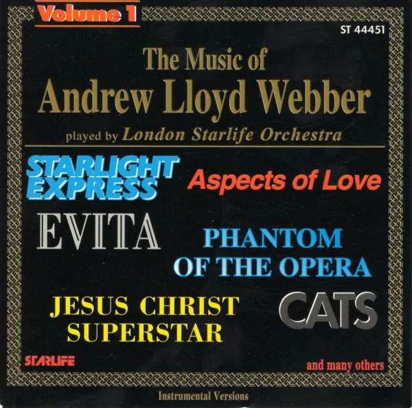 The Music Of Andrew Lloyd Webber Vol1 London Starlife Orchestra CD Top-quality