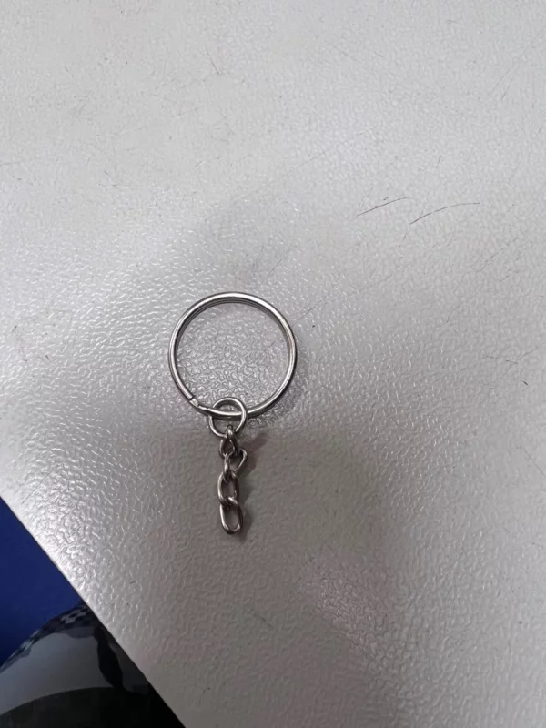 Split Ring With Chain And Screw Key Keyrings Keyring Keys Findings Clasp