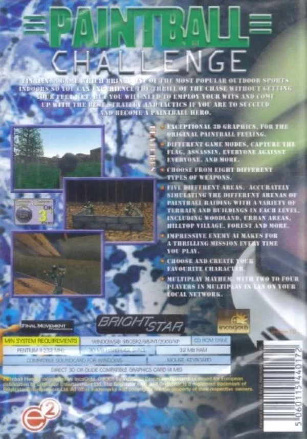 Paintball Challenge Windows 95,98 2001 Top-quality Free UK shipping