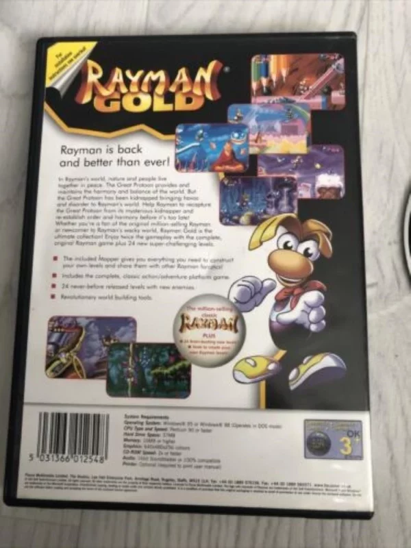 Rayman Gold windows 98/95 Top-quality Free UK shipping