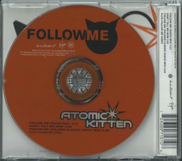 Follow Me Atomic Kitten 2000 CD Top-quality Free UK shipping