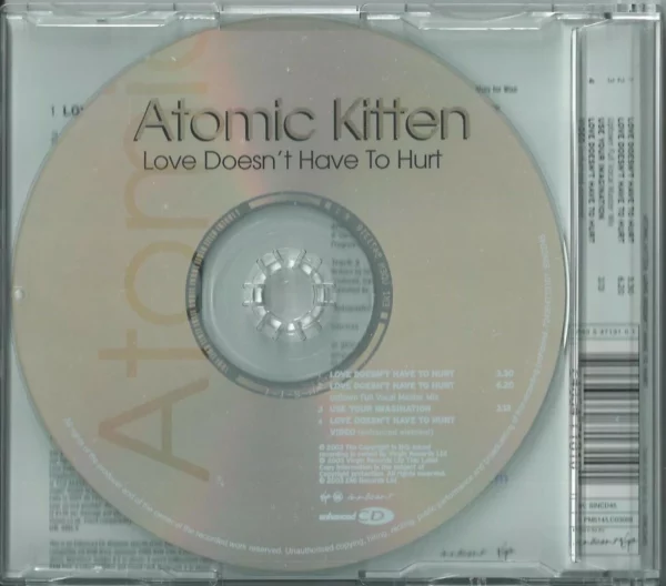 Love Doesn't Have to Hurt Atomic Kitten 2003 CD Top-quality Free UK shipping