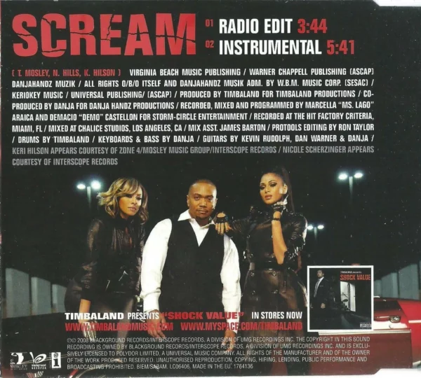 Scream Keri Hilson 2008 CD Top-quality Free UK shipping