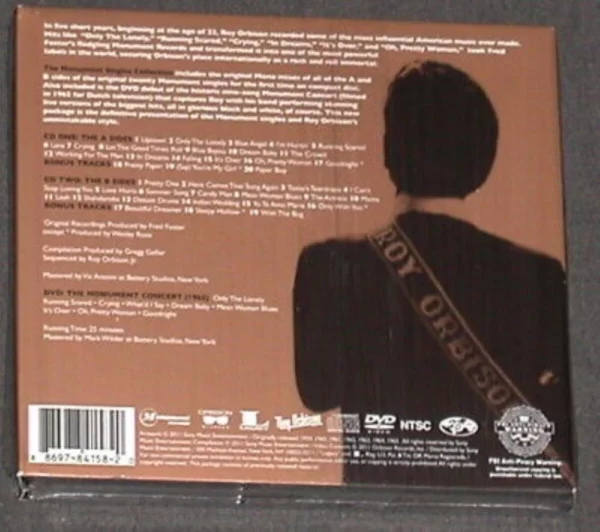 The Monument Singles Collection Roy Orbison 2011 CD Top-quality