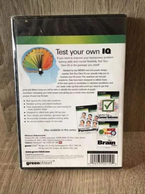 Test Your Own IQ Windows 2000 2003 Top-quality Free UK shipping