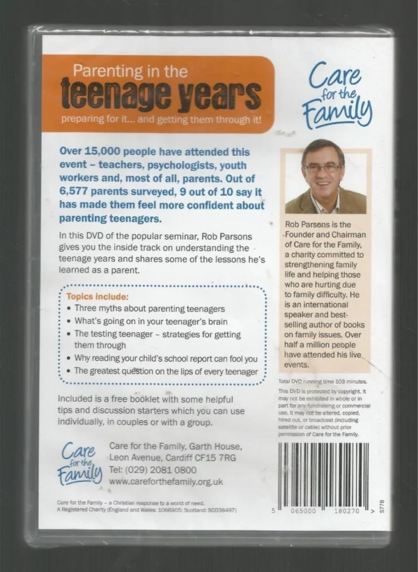 Parenting in the Teenage Years New DVD Top-quality Free UK shipping