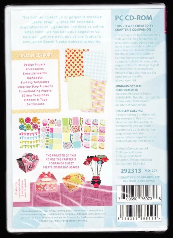 Crafters Companion Sweet Treats windows 98 Top-quality Free UK shipping