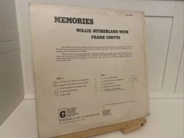 Memories Willie Sutherland Willie Sutherland 1973 Records Top-quality