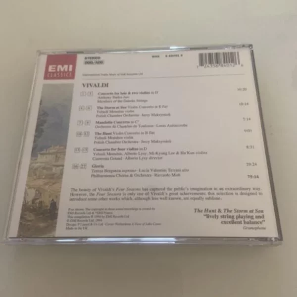 Vivaldi various 1994 CD Top-quality Free UK shipping