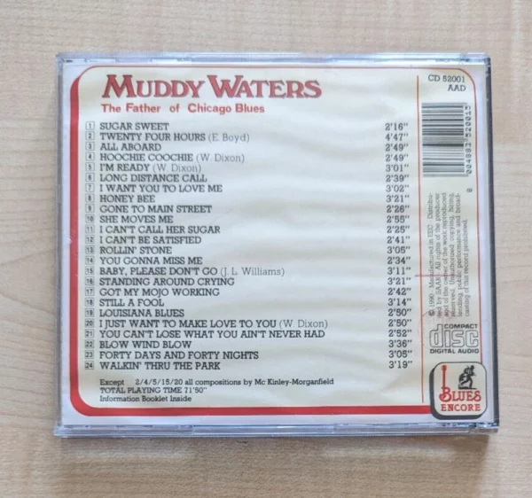 The Father Of Chicago Blues Muddy Waters 1990 CD Top-quality Free UK shipping