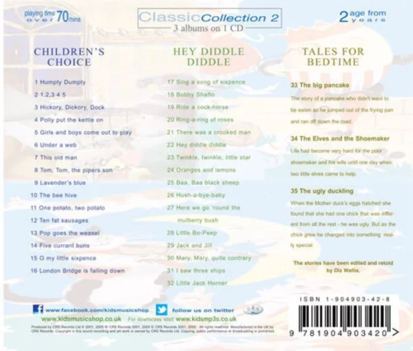 Childrens Choice Tales For Bedtime Hey Diddle Various 2006 CD Top-quality